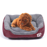 Tapete para Canil de Cão Quente Autêntico para Quatro Estações em Cor Doce, Tapete Teddy, Tamanho: L, 66×50×14cm, Tamanho: L