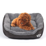 Tapete para Canil de Cão Quente Autêntico para Quatro Estações em Cor Doce, Tapete Teddy, Tamanho: S, 43×32×10cm, Tamanho: S