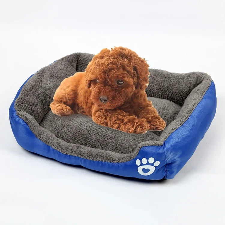 Tapete para Canil de Cão Quente Autêntico para Quatro Estações em Cor Doce, Tapete Teddy, Tamanho: S, 43×32×10cm, Tamanho: S