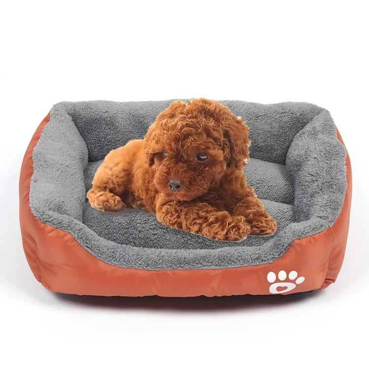 Tapete para Canil de Cão Quente Autêntico para Quatro Estações em Cor Doce, Tapete Teddy, Tamanho: S, 43×32×10cm, Tamanho: S