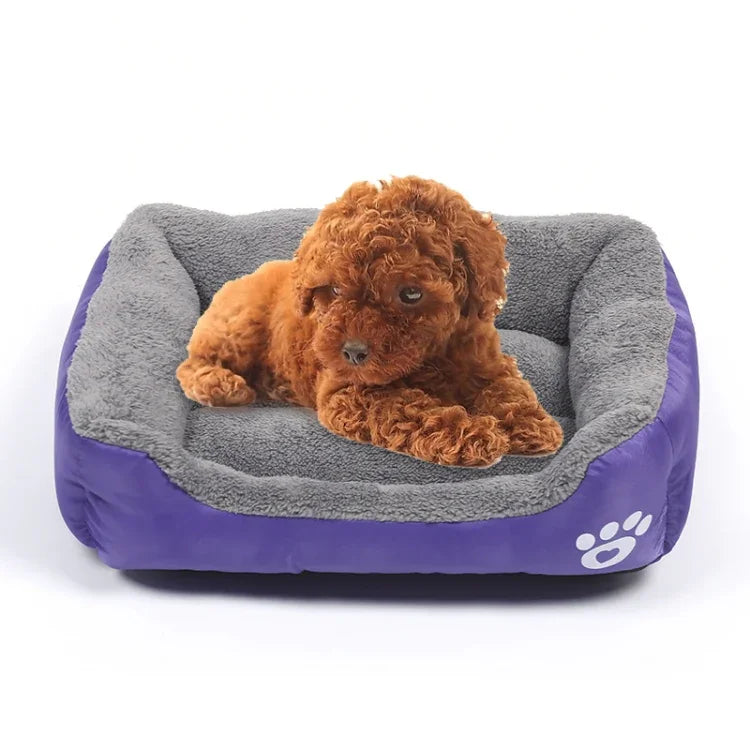 Tapete para Canil de Cão Quente Autêntico para Quatro Estações em Cor Doce, Tapete Teddy, Tamanho: S, 43×32×10cm, Tamanho: S