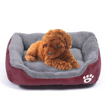 Tapete para Canil de Cão Quente Autêntico para Quatro Estações em Cor Doce, Tapete Teddy, Tamanho: S, 43×32×10cm, Tamanho: S