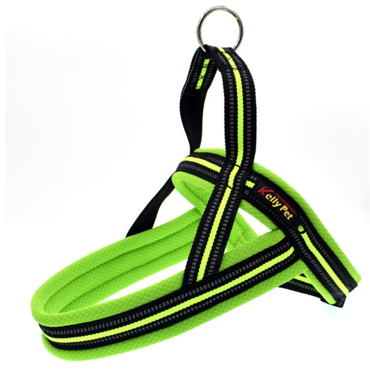 Peitoral Refletor A7 em Poliéster para Cães Grandes com Trela de Tração e Corrente de Segurança, Tamanho: XS, 2.0*42*50cm, Tamanho: XS, 2.0*42*50cm