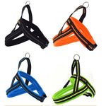 Peitoral Refletor A7 em Poliéster para Cães Grandes com Trela de Tração e Corrente de Segurança, Tamanho: S, 2.0*50*62cm, Tamanho: S, 2.0*50*62cm