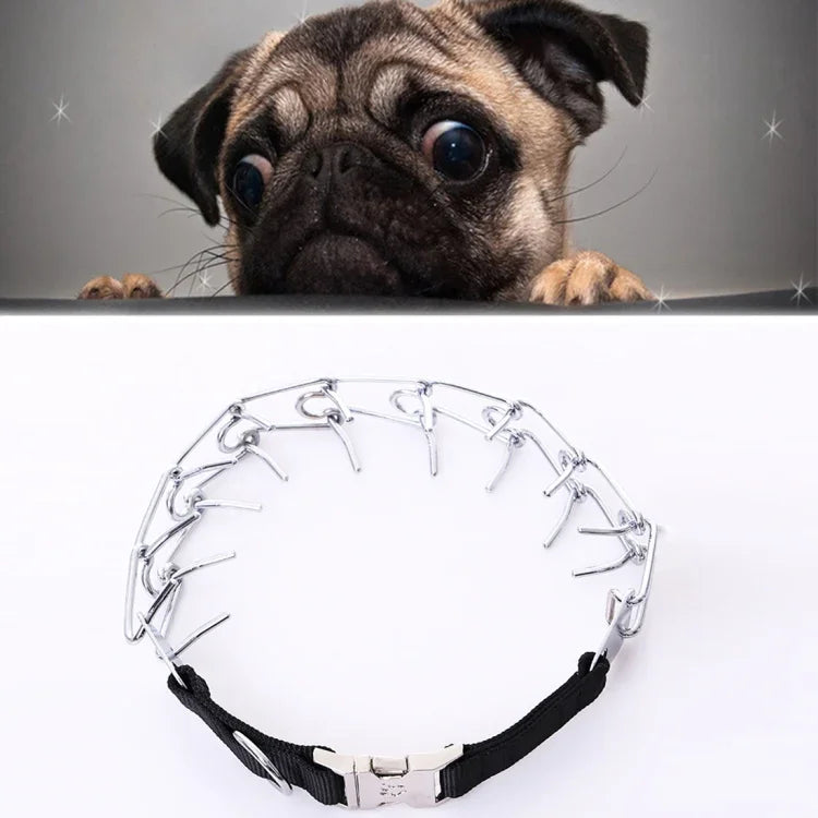 Coleira de Metal de Alta Qualidade para Cães com Corrente Ajustável para Treino Específico, Tamanho: 4.0mm*60cm, Coleira com Corrente para Cães