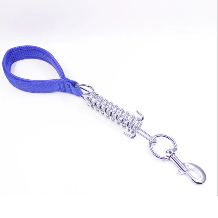 Trela de Tração com Almofada para Cães Médios e Grandes, Cabo de Espuma com Mola, Corrente Curta à Prova de Explosão, Tamanho: 3mm*40cm, Largura da Espuma: 2cm, Tamanho: 3mm*40cm, Largura da Espuma: 2cm