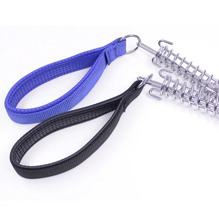 Trela de Tração com Almofada para Cães Médios e Grandes, Cabo de Espuma com Mola, Corrente Curta à Prova de Explosão, Tamanho: 3mm*40cm, Largura da Espuma: 2cm, Tamanho: 3mm*40cm, Largura da Espuma: 2cm