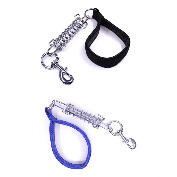 Trela de Tração com Almofada para Cães Médios e Grandes, Cabo de Espuma com Mola, Corrente Curta à Prova de Explosão, Tamanho: 3mm*40cm, Largura da Espuma: 2cm, Tamanho: 3mm*40cm, Largura da Espuma: 2cm