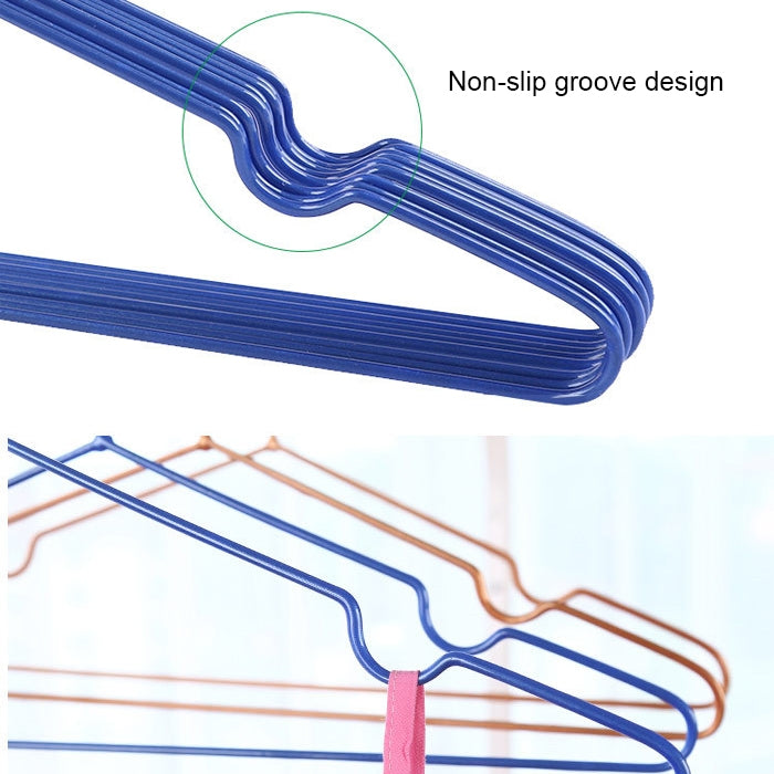 10pcs Varal de Roupa Doméstico em Aço Inoxidável com Revestimento PVC Antiderrapante e Sem Riscos