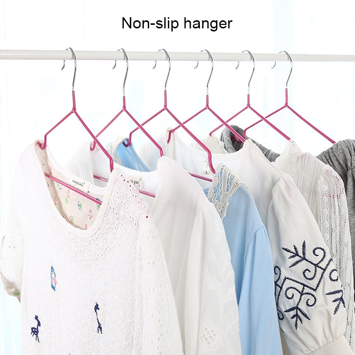 10pcs Varal de Roupa Doméstico em Aço Inoxidável com Revestimento PVC Antiderrapante e Sem Riscos