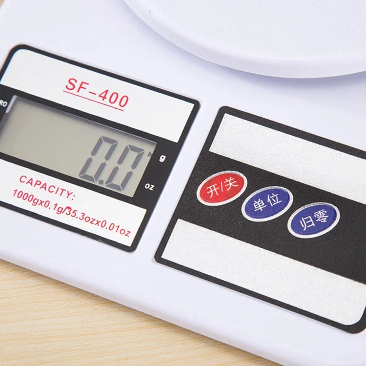 Balança Digital Eletrónica Portátil de Alta Precisão 1g para Cozinha, Peso Máximo 1kg, 1kg / 1g