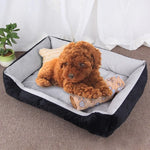 Manta Macia Grande e Quente para Canil com Padrão de Osso de Cão para Cão e Gato, com Manta Tamanho: S, 60×45×15cm, Tamanho: S