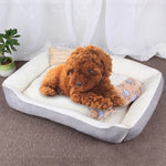 Manta Macia Grande e Quente para Canil com Padrão de Osso de Cão para Cão e Gato, com Manta Tamanho: S, 60×45×15cm, Tamanho: S