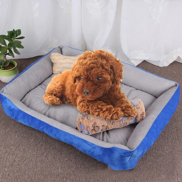 Manta Macia Grande e Quente para Canil com Padrão de Osso de Cão para Cão e Gato, com Manta Tamanho: S, 60×45×15cm, Tamanho: S