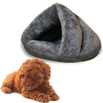 Casa Triangular para Gatos Quente e Espessa Estilo Iurta Mongol para Cães e Gatos, Tamanho: M, 40×40×30cm, Tamanho: M