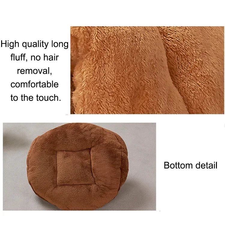 Casa Triangular para Gatos Quente e Espessa Estilo Iurta Mongol para Cães e Gatos, Tamanho: L, 45×45×33cm, Tamanho: L