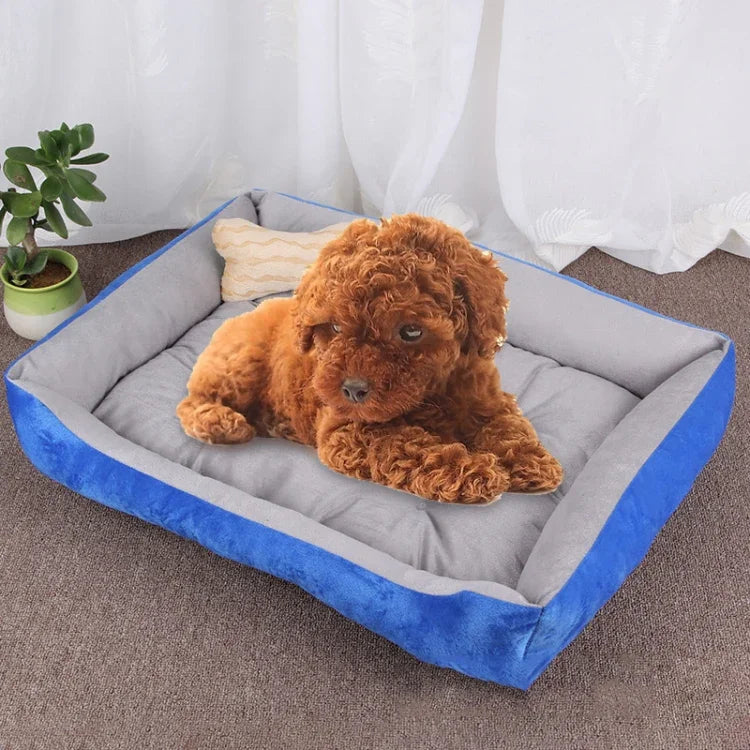 Manta Macia Grande e Quente para Canil com Padrão de Osso de Cão para Cão e Gato, Tamanho: XL, 90×70×15cm, Tamanho: XL