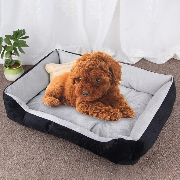 Manta Macia Grande e Quente para Canil com Padrão de Osso de Cão para Cão e Gato, Tamanho: M, 70×50×15cm, Tamanho: M