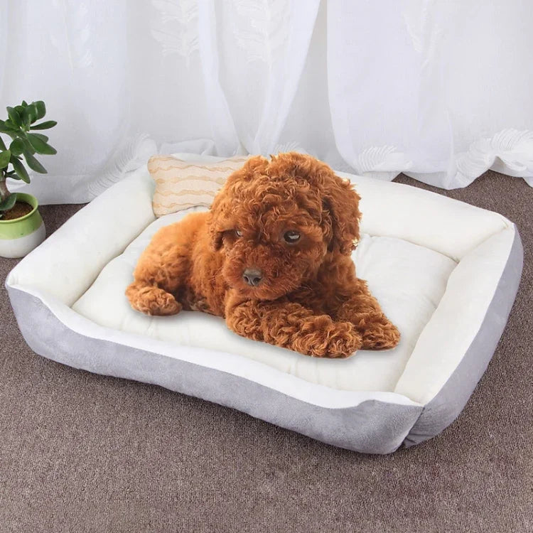 Manta Macia Grande e Quente para Canil com Padrão de Osso de Cão para Cão e Gato, Tamanho: M, 70×50×15cm, Tamanho: M