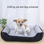 Manta Macia Grande e Quente para Canil com Padrão de Osso de Cão para Cão e Gato, com Tapete de Vime e Manta Tamanho: L, 80×60×15cm, Tamanho: L