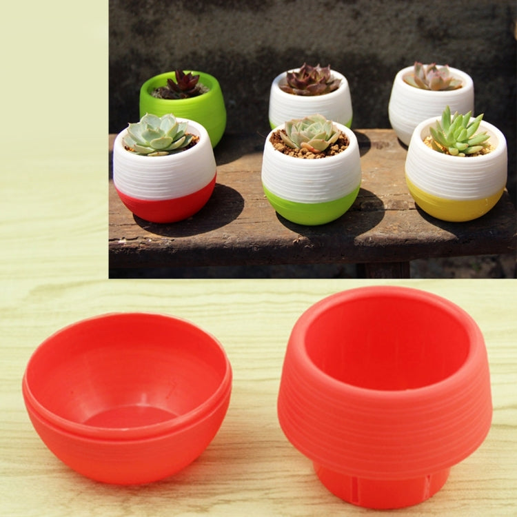 Vasos de Planta Coloridos Mini Redondos de Plástico para Jardim, Casa e Escritório, Vasos de Viveiro com Reservatório de Água, Entrega de Cor Aleatória, Vaso de Flor 3