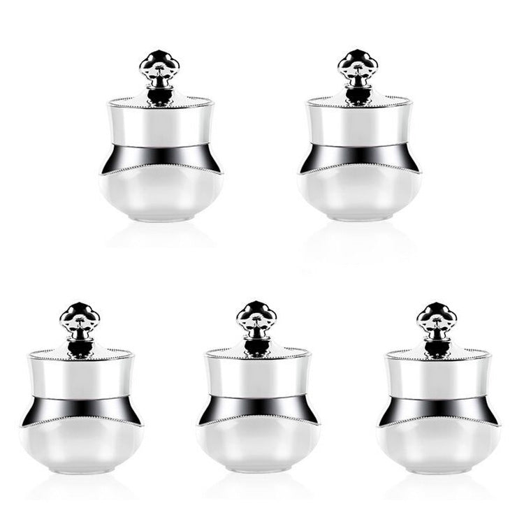 Recipientes de Viagem em Acrílico com Tampas Seladas Rígidas Adequados para Creme de Rosto, Mãos e Corpo, 5ml