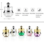 Recipientes de Viagem em Acrílico com Tampas Seladas Rígidas Adequados para Creme de Rosto, Mãos e Corpo, 5ml