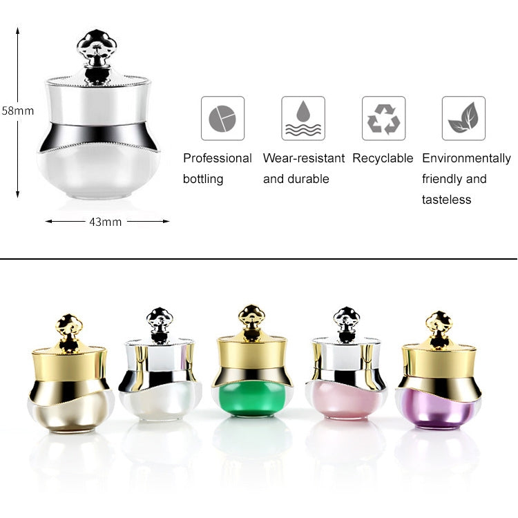 Recipientes de Viagem em Acrílico com Tampas Seladas Rígidas Adequados para Creme de Rosto, Mãos e Corpo, 5ml