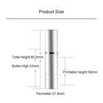 Atomizadores de Névoa Fina de Perfume em Vidro Mini Portáteis Recarregáveis com Exterior Metálico, 5ml