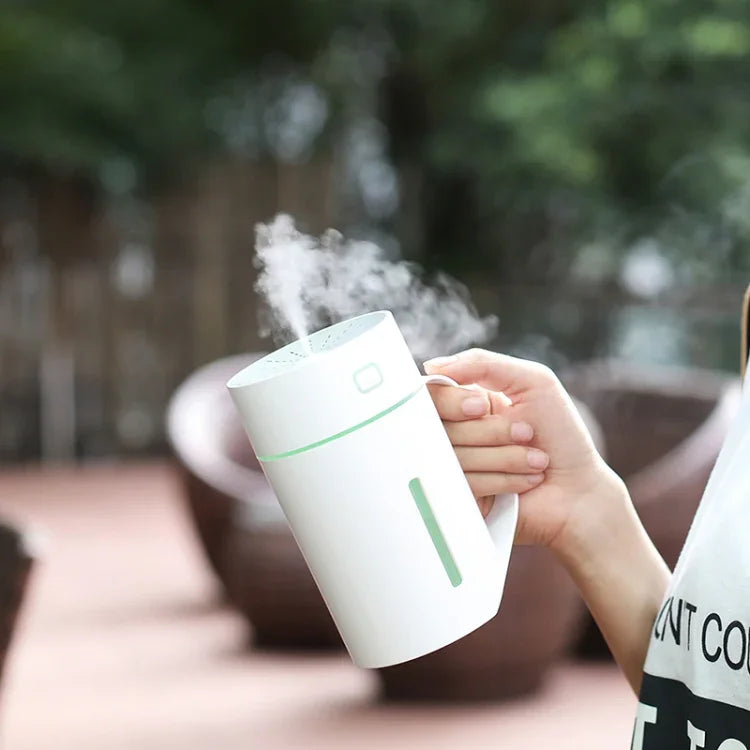 Humidificador Atomizador Inteligente em Forma de Copo de Água ML-S2 com Luz Noturna LED Silenciosa