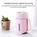 Humidificador Atomizador Inteligente em Forma de Copo de Água ML-S2 com Luz Noturna LED Silenciosa