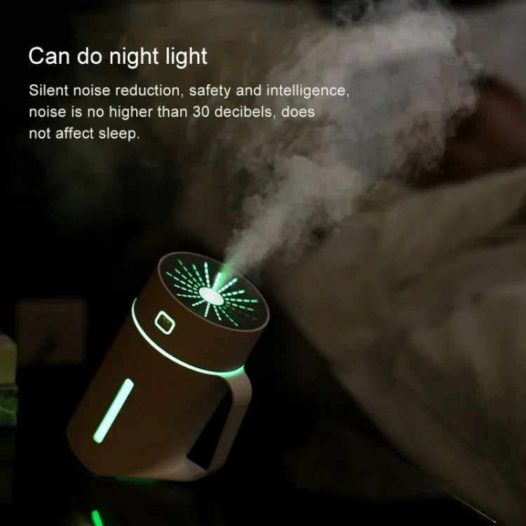 Humidificador Atomizador Inteligente em Forma de Copo de Água ML-S2 com Luz Noturna LED Silenciosa