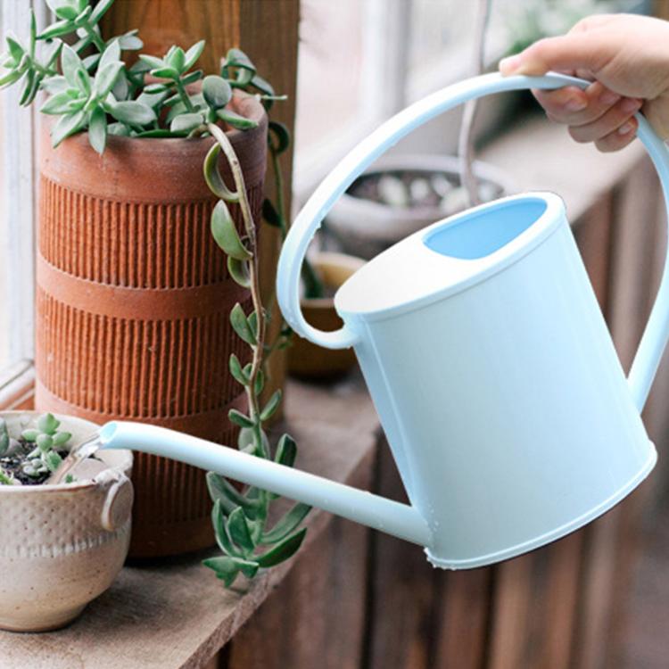Regador PP para Jardinagem, Regador com Bico Longo para Irrigação, Vasos Portáteis, Capacidade: 1,3L, Entrega de Cor Aleatória, Capacidade: 1,3L