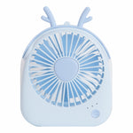 Ventoinha Portátil Mini em Forma de Coelho WT-F14 1200 mAh com Controlo de 3 Velocidades