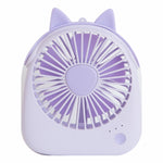 Ventoinha Portátil Mini em Forma de Coelho WT-F14 1200 mAh com Controlo de 3 Velocidades