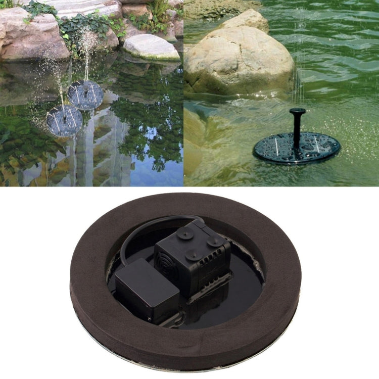 Bomba de Água a Energia Solar Fonte de Jardim Painel Flutuante Kit de Rega para Lagoa para Cascatas Exibição de Água Decoração de Parque Piscina Fonte, Diâmetro: 16cm, Bomba de Água a Energia Solar