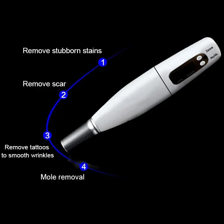 Máquina Portátil de Picosegundos para Remoção de Tatuagens, Sardas, Sinais, Caneta de Cuidados de Beleza a Laser Plasma, USB / Luz Azul, USB / Luz Vermelha