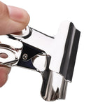 10 Clips Redondos de Metal Prateado em Aço Inoxidável de 63mm para Notas e Cartas, 10PCS / 63mm