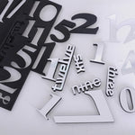Relógio de Parede Criativo 3D com Espelho Autocolante DIY, Tamanho: 120*120cm, Tamanho: 120*120cm(Branco), Tamanho: 120*120cm(Amarelo), Tamanho: 120*120cm(Preto)