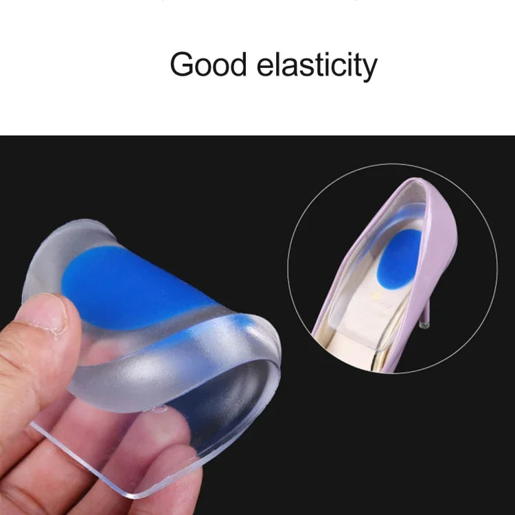 1 Par de Almofadas de Silicone em Gel para Calcanhar Femininas, Conforto, Meias Almofadas, Tamanho: L