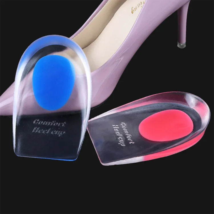 1 Par de Almofadas de Silicone em Gel para Calcanhar Femininas, Conforto, Meias Almofadas, Tamanho: L
