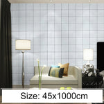 Papel de parede autocolante criativo em PVC com decoração de tijolo para quarto e sala, papel de parede impermeável em rolo, tamanho: 45 x 1000cm