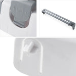 Suporte de Filme Adesivo Montado na Parede para Cozinha Armazenamento Rack Suporte Dispositivo de Corte, Tamanho: 39 x 10 x 24cm, Cinzento