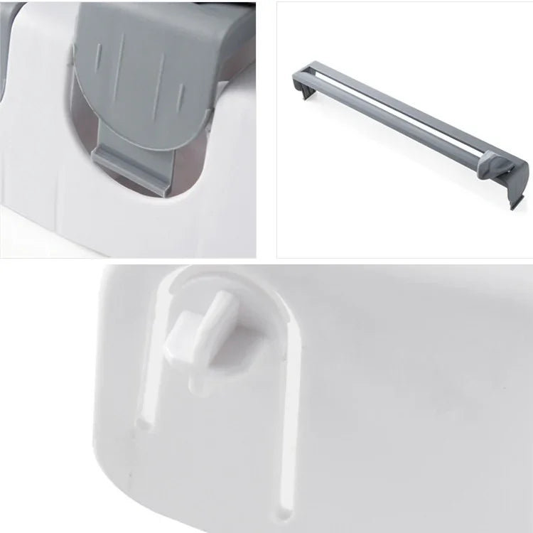 Suporte de Filme Adesivo Montado na Parede para Cozinha Armazenamento Rack Suporte Dispositivo de Corte, Tamanho: 39 x 10 x 24cm, Cinzento