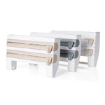 Suporte de Filme Adesivo Montado na Parede para Cozinha Armazenamento Rack Suporte Dispositivo de Corte, Tamanho: 39 x 10 x 24cm, Cinzento