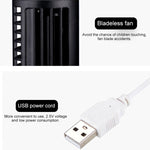 Ventoinha Eléctrica USB Tipo Torre sem Hélices para Ar Condicionado