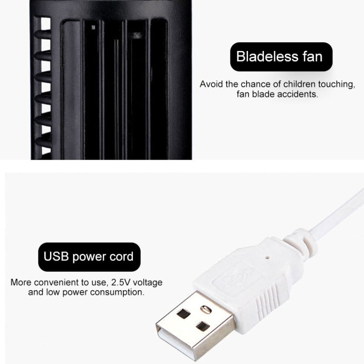 Ventoinha Eléctrica USB Tipo Torre sem Hélices para Ar Condicionado
