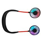 Ventoinha Criativa Mini de Pescoço Suspensa ao Ar Livre com LED, F008 (Preto), F008, F008 (Azul), F008 (Branco)