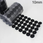1000 Fechos de Gancho e Argola de Nylon Redondos de 10mm, 10mm (Preto), 10mm (Branco)