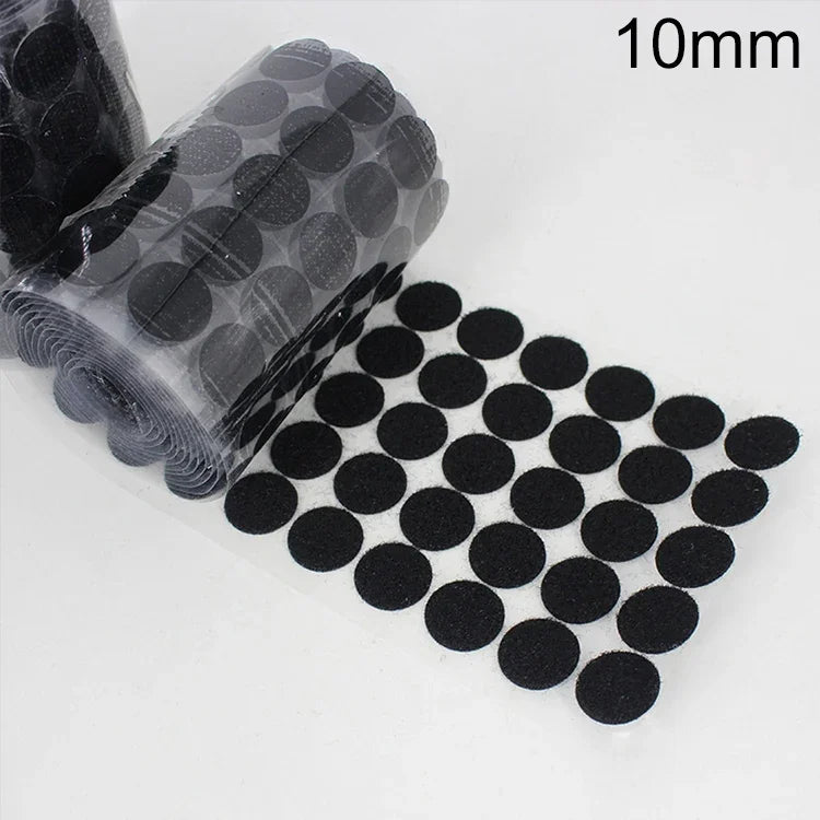 1000 Fechos de Gancho e Argola de Nylon Redondos de 10mm, 10mm (Preto), 10mm (Branco)